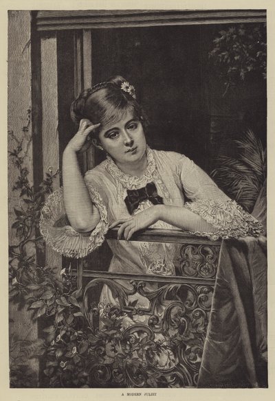 A Modern Juliet by Jules Emile Saintin